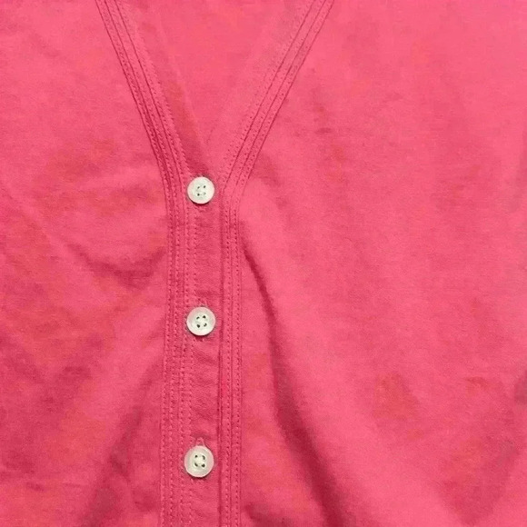 Land’s End Pink Lightweight Cardigan Item#BI - Picture 3 of 6